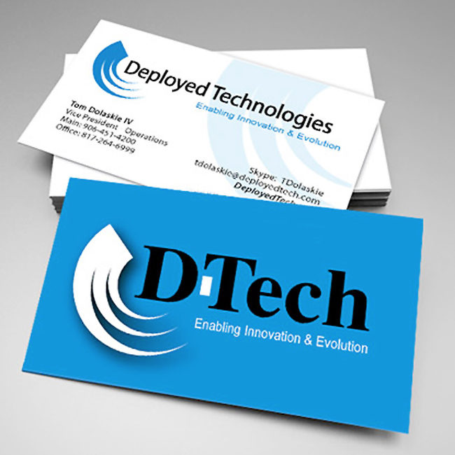 Dtech business cards